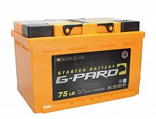 Аккумулятор G-PARD 75.0 Ач, низкий обратная полярность, 640 А,  276*175*175 — купить в магазине akkumulyator163 с бесплатной доставкой и установкой по Самаре.