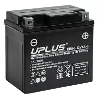 Аккумулятор UPLUS High Performance EB5-3, ёмкостью 4 Ач,  пусковым током 70А, обратная полярность, 113х70х105мм — купить в магазине akkumulyator163 с бесплатной доставкой и установкой по Самаре.