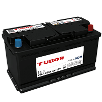 TUBOR AGM 6ст-95.0 VRLA, пусковой ток 850 A, аккумулятор с обратной полярностью — купить в магазине akkumulyator163 с бесплатной доставкой и установкой по Самаре.