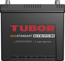 Аккумулятор TUBOR Asia standart 6ст-62.1 VL BO1 — купить в магазине akkumulyator163 с бесплатной доставкой и установкой по Самаре.