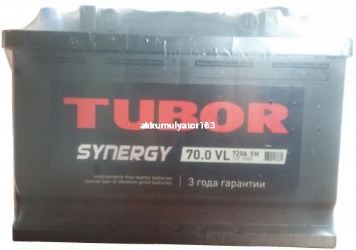 Аккумулятор TUBOR Synergy 6ст-70.0 VL — купить в магазине akkumulyator163 с бесплатной доставкой и установкой по Самаре.