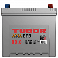 Аккумулятор TUBOR Asia EFB 6ст-80.0 VL B01 — купить в магазине akkumulyator163 с бесплатной доставкой и установкой по Самаре.